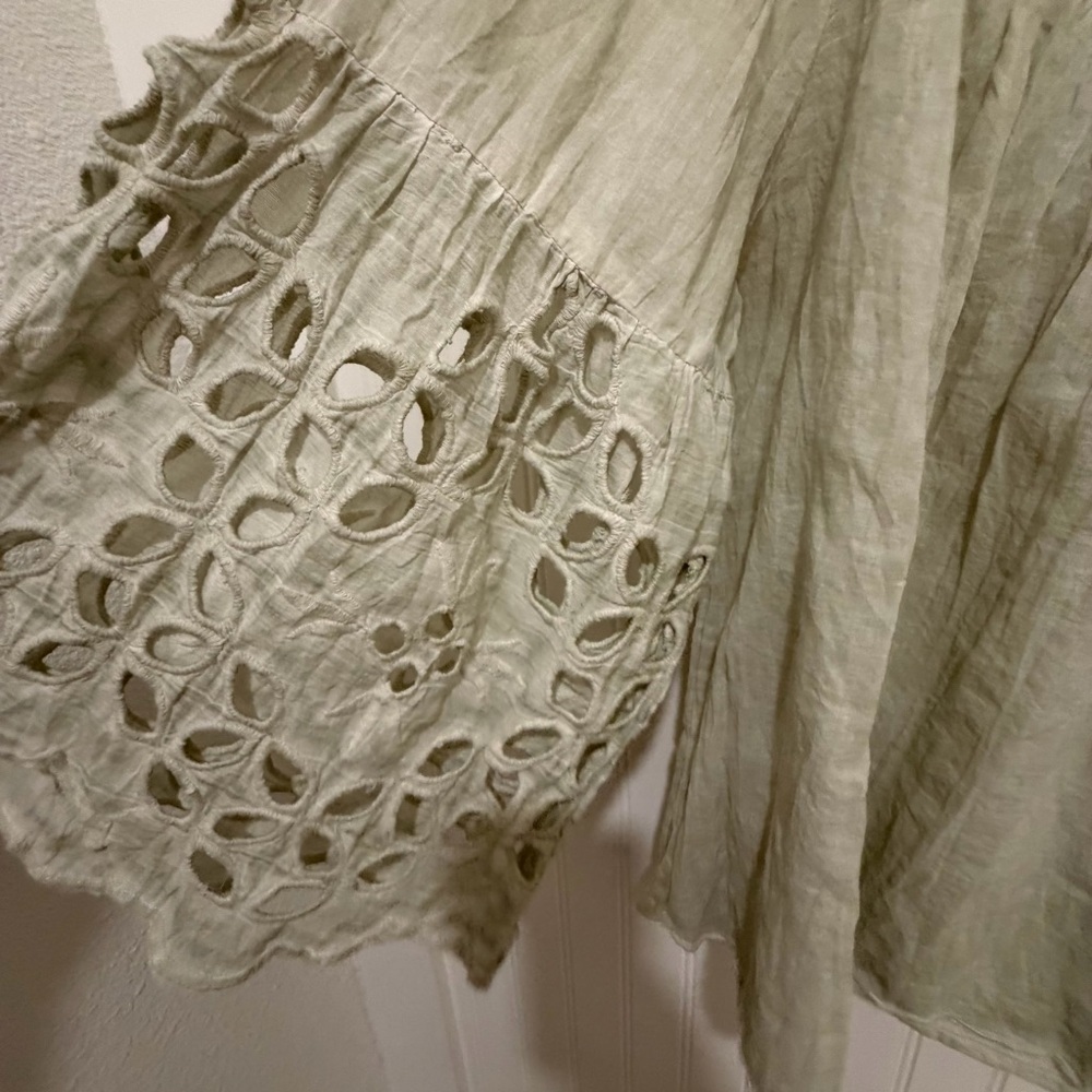 Ruby Yaya Off-Shoulder Blouse with Eyelet Sleeves boho romantic - Picture 4 of 8